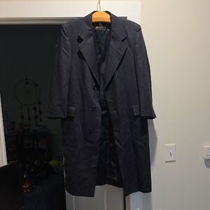Hart Schaffner Marx Dark Gray Trench Coat